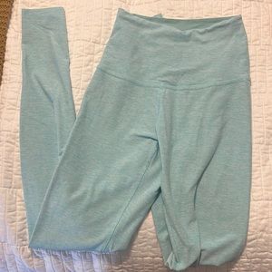Beyond Yoga High Waisted Spacedye Leggings White Tahiti Teal S
